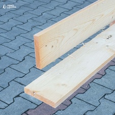 Smrekové nehobľované stavebné dosky 24x140x4000 mm
