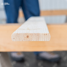 Smreková Plotovka Rovný Koniec AB 18x88x1200 mm