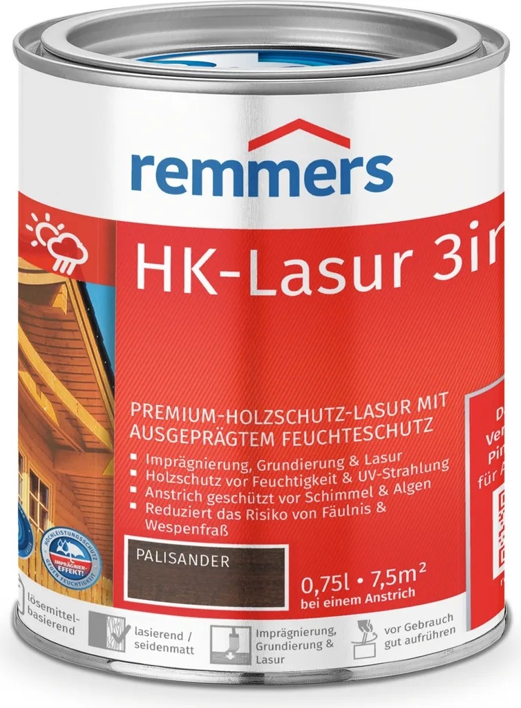 Remmers HK Lazúra 3v1 – palisander (Palisander) 0,75 l